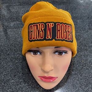 Hand crafted GUNS N ROSES acrylic beanie.
